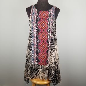 NWT Asymmetrical hi low drop waist cutout dress